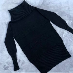 Black Mini Sweater Dress